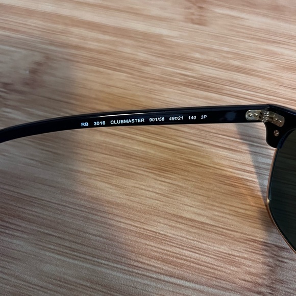Polarized Clubmaster Ray-Ban - Black - Picture 5 of 5